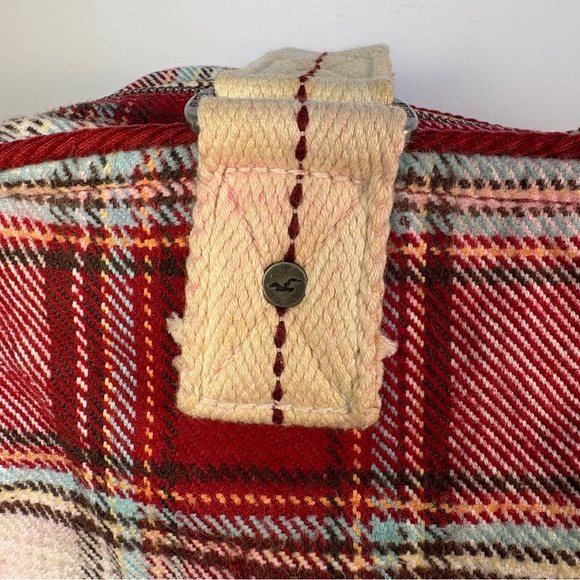 Hollister Plaid Travel Weekend Summer Fabric Bag - Picture 6 of 13